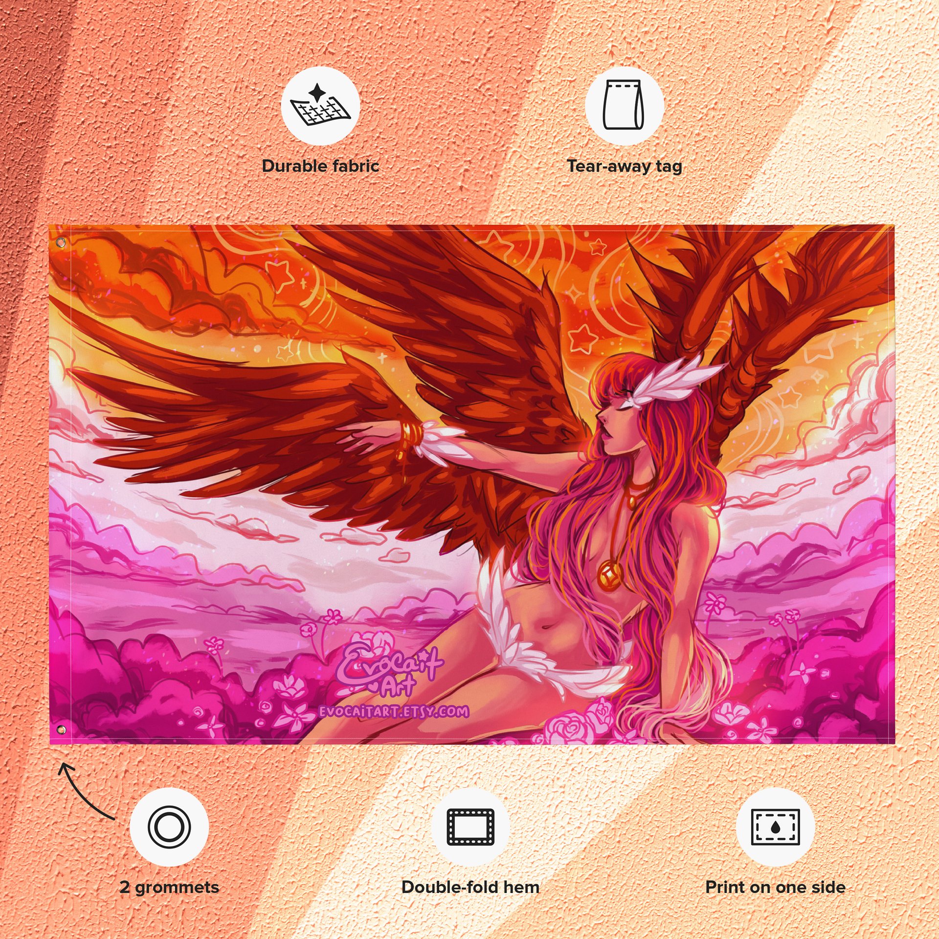Fantasy Angel Lesbian Pride Flag product image (2)