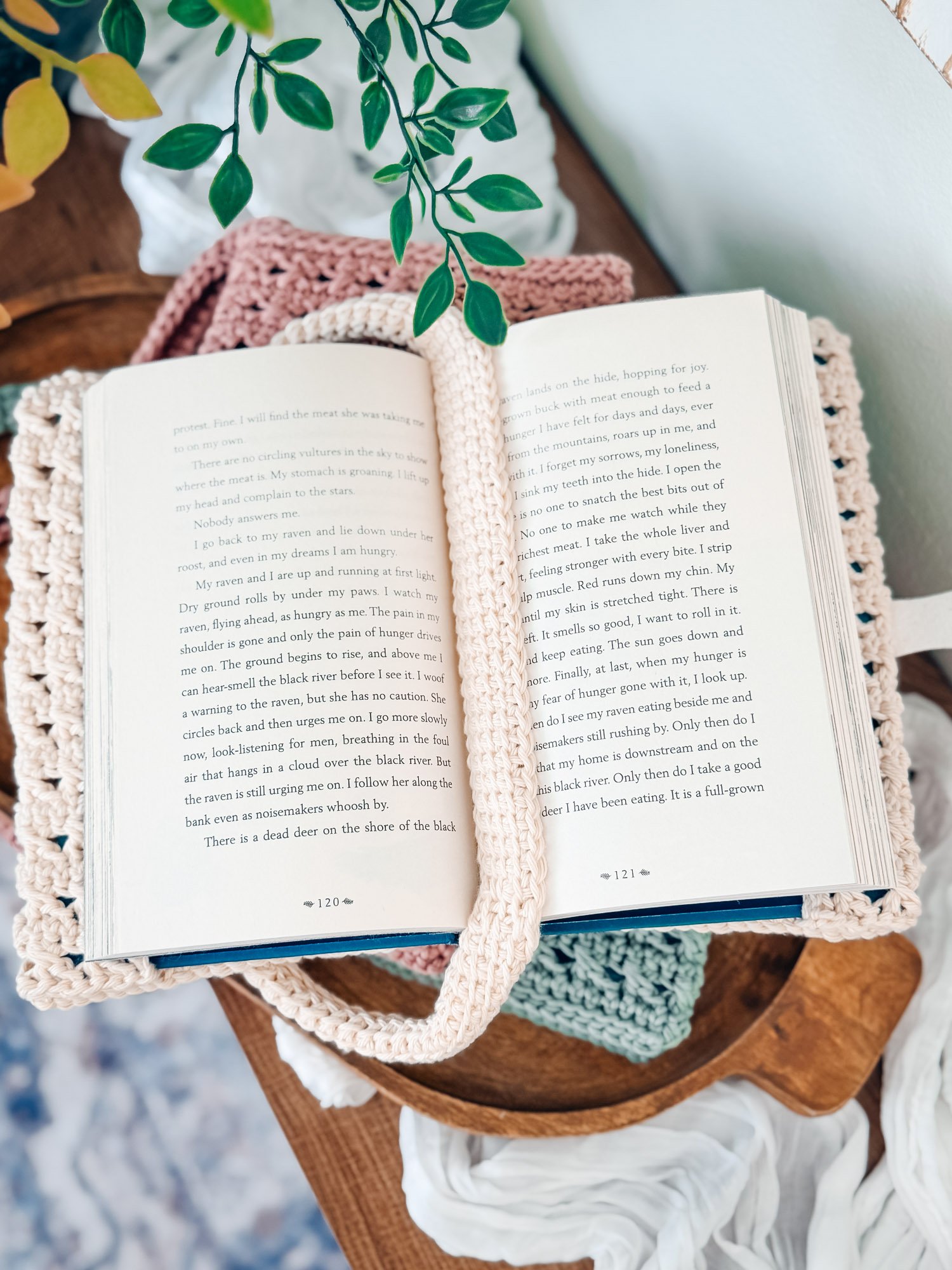 Reed Crossover Stitch Crochet Book Cover product image (6)