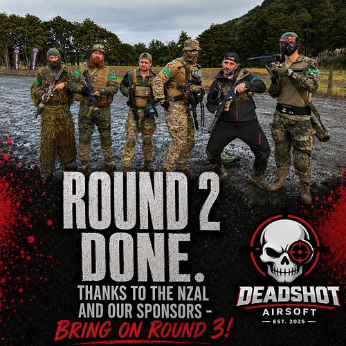 Well that’s a wrap after a hard fought weekend at round 2 of the @new_zealand_airsoft_league .

Congrats to the other podium ...