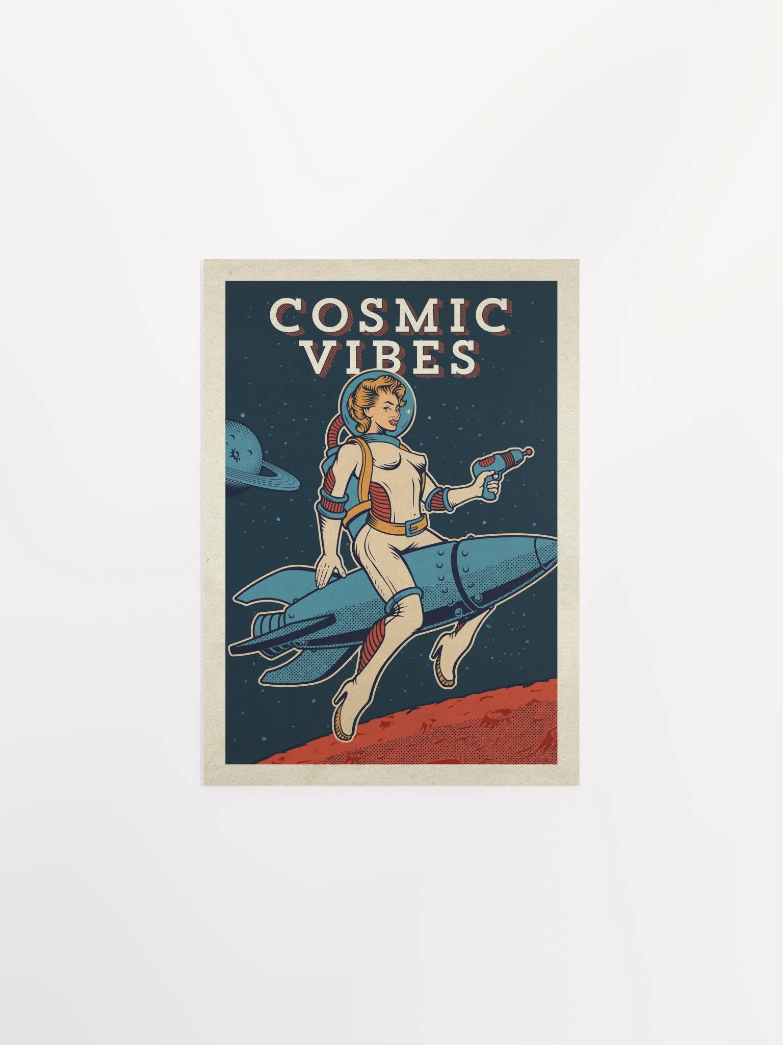 Female cosmic vibes — Vintage space poster product image (6)