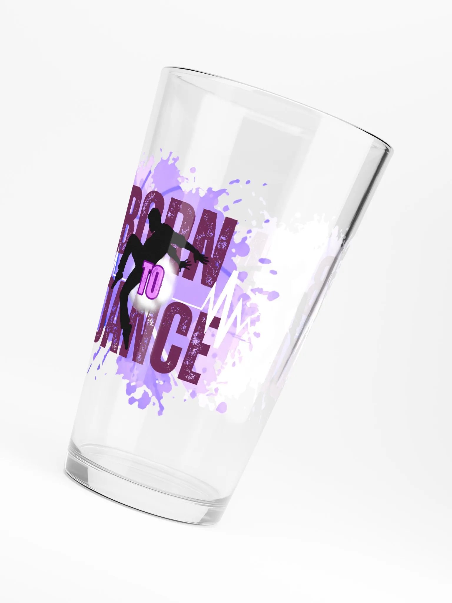 Born to Dance Fusion His Silhouette Shaker Pint Glass product image (2)