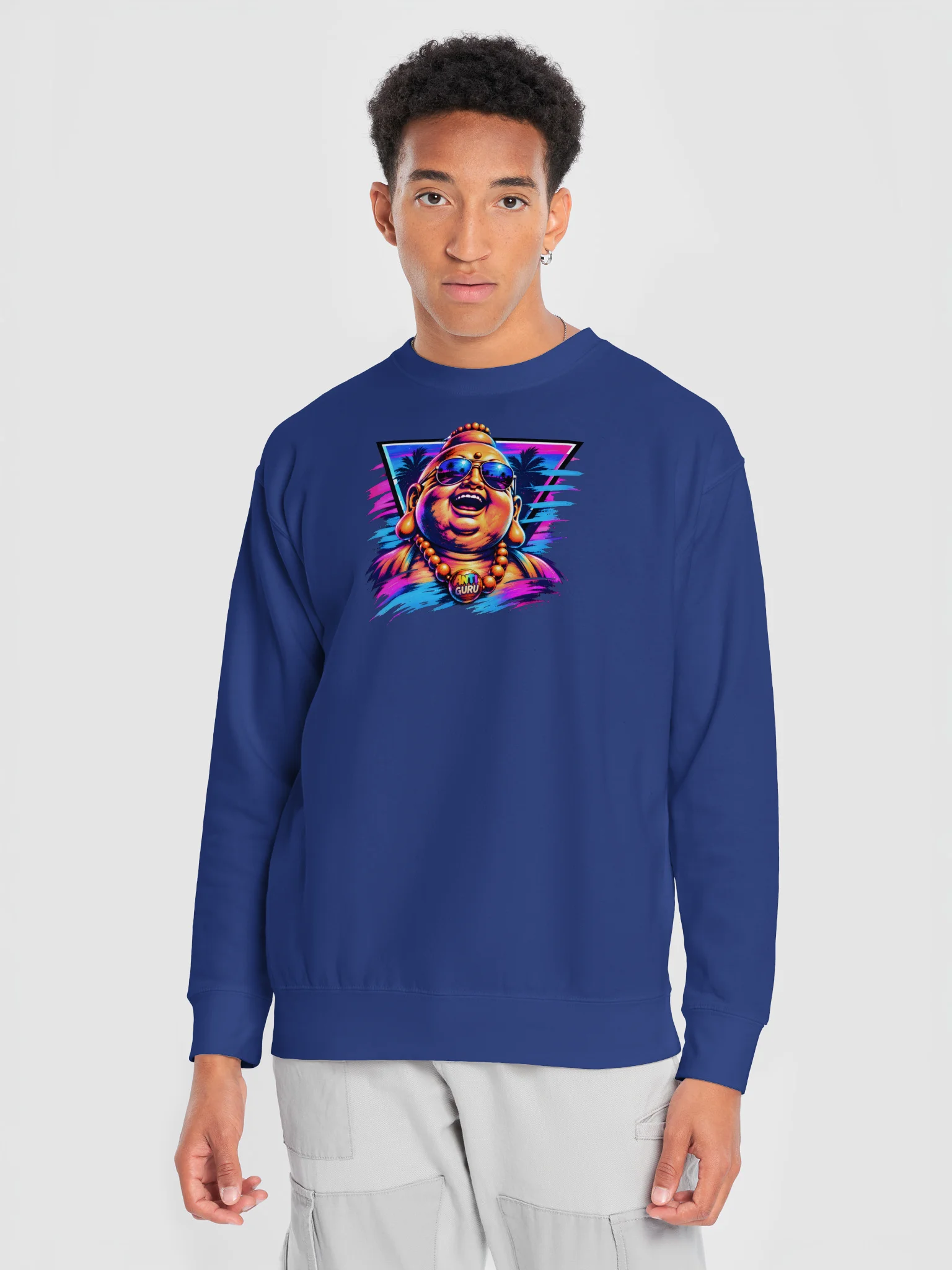 Anti Guru Neon Buddha Sweatshirt product image (60)