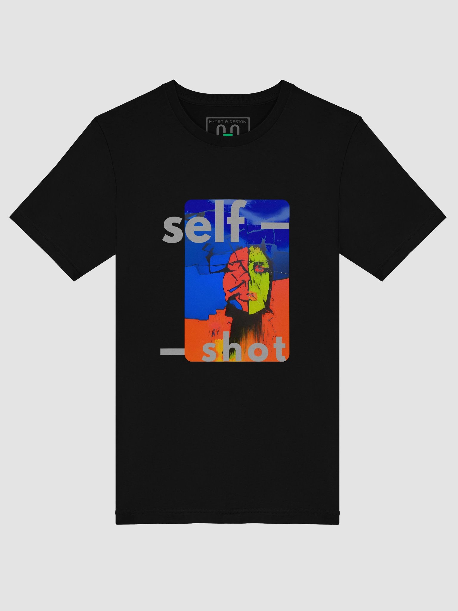 Vibrant Self-Shot Abstract T-Shirt - Abstract Face product image (5)