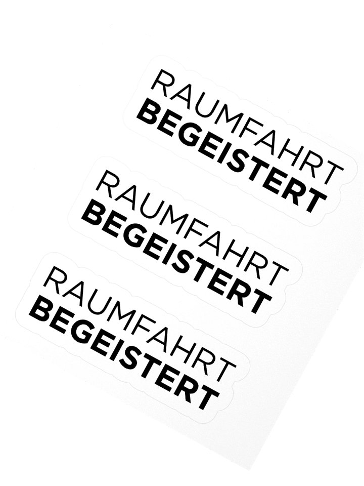 RAUMFAHRT BEGEISTERT Sticker product image (5)