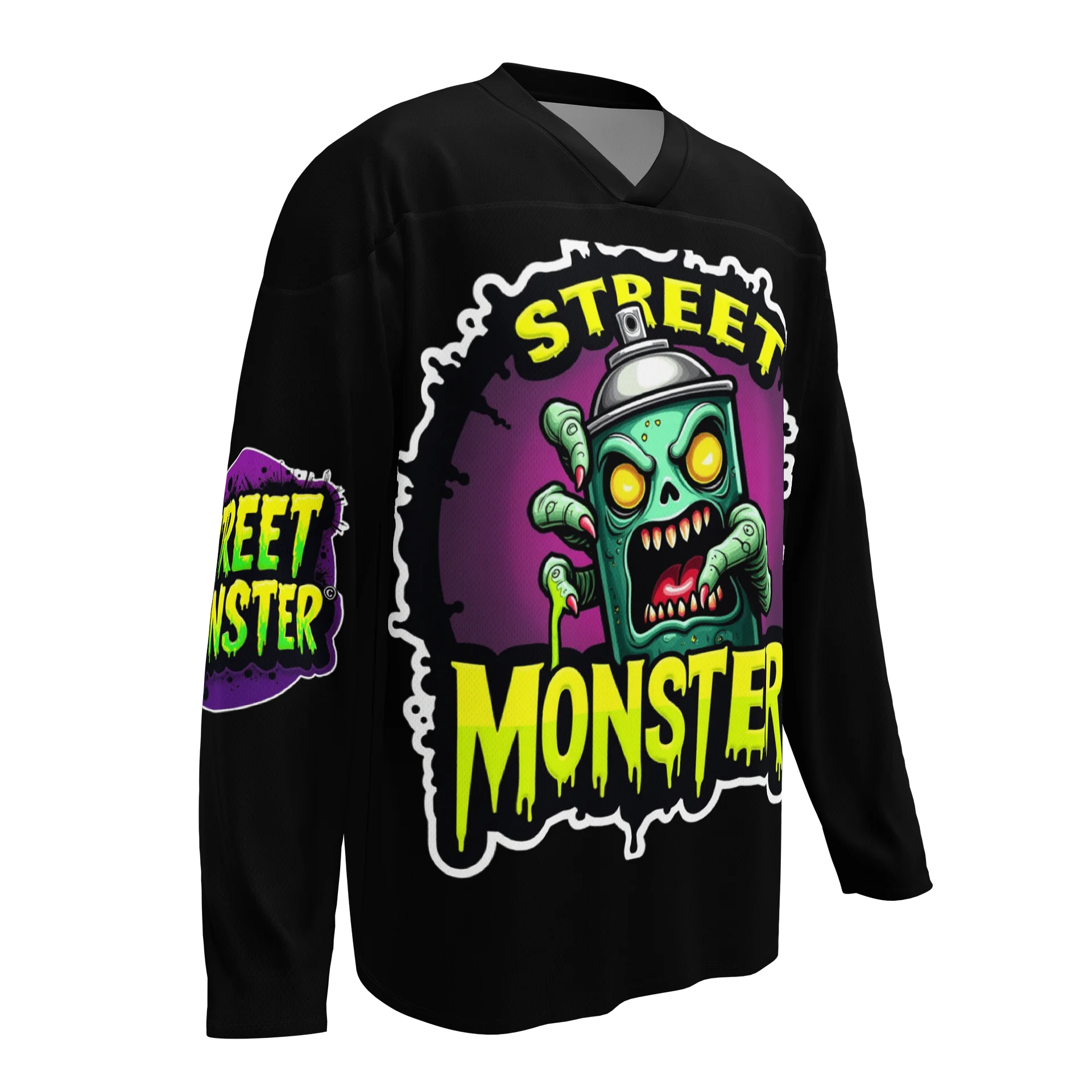 LIMITED EDITION - CNX Core All-over print Unisex Long Sleeve Tee — Street Monster 001 product image (3)