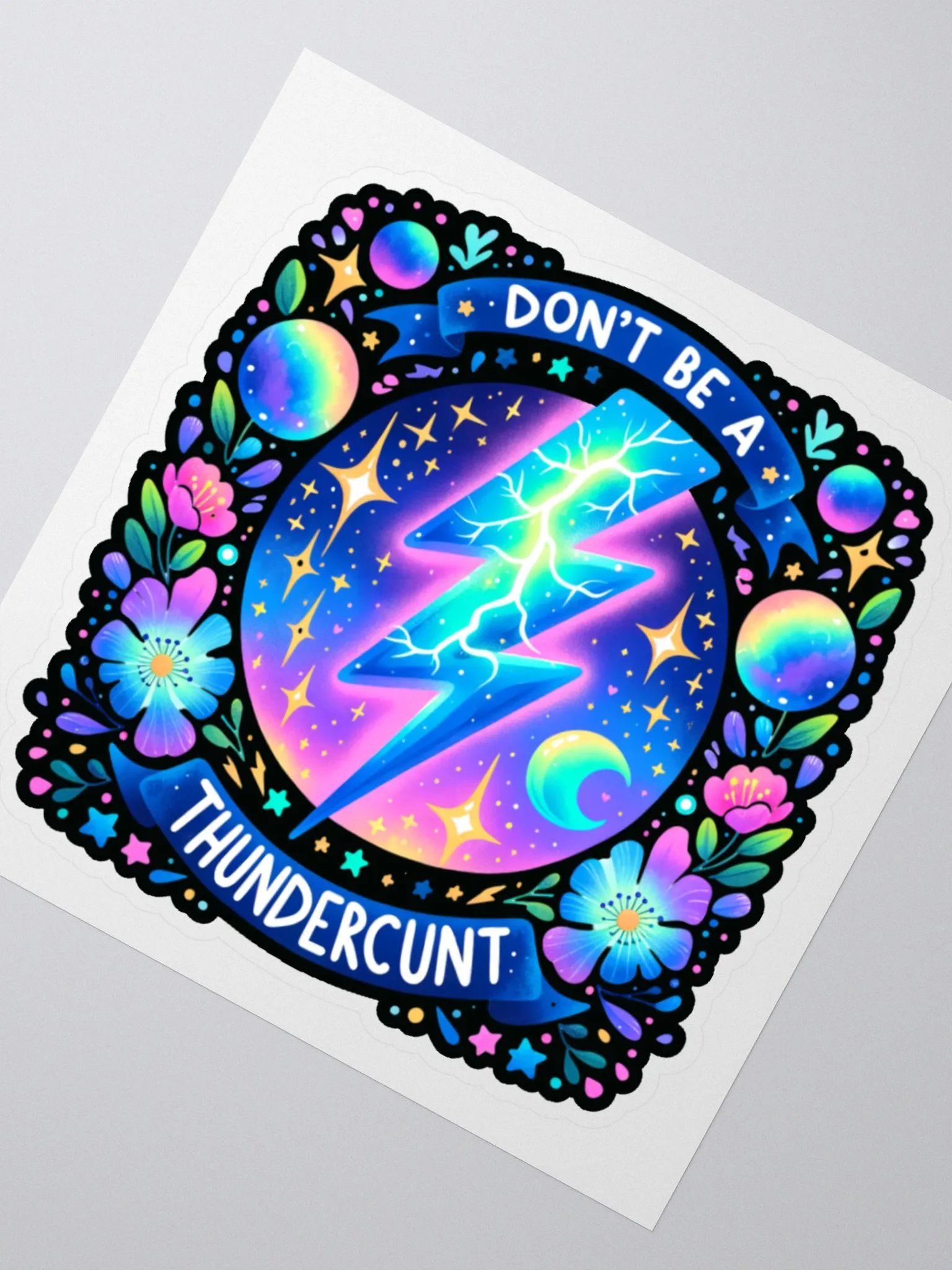 Thunderbolt Kiss Cut Sticker product image (2)