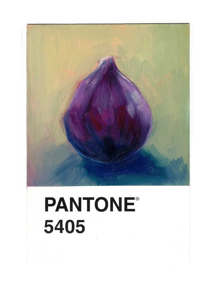 PANTONE Challenge • Fruits Set, Fig • Oil Painting product image (1)