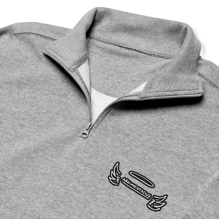 ANGELIC (bubble design) embroidered quarter zip product image (6)