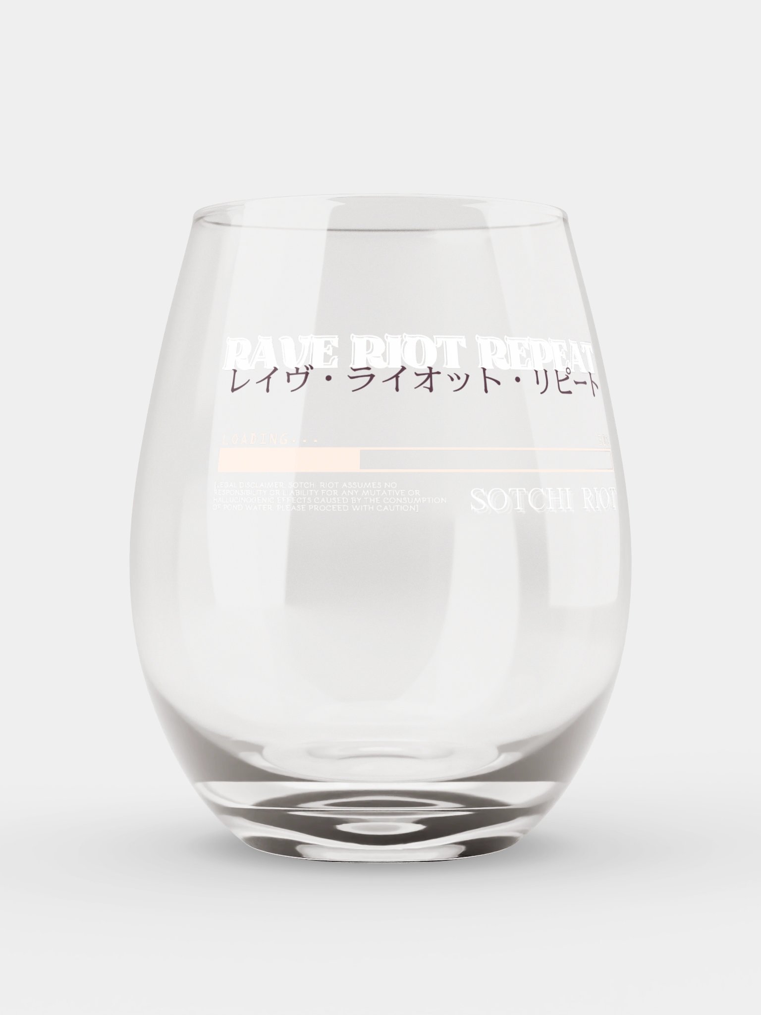 RAVE RIOT REPEAT STEM-LESS WINE GLASS product image (6)