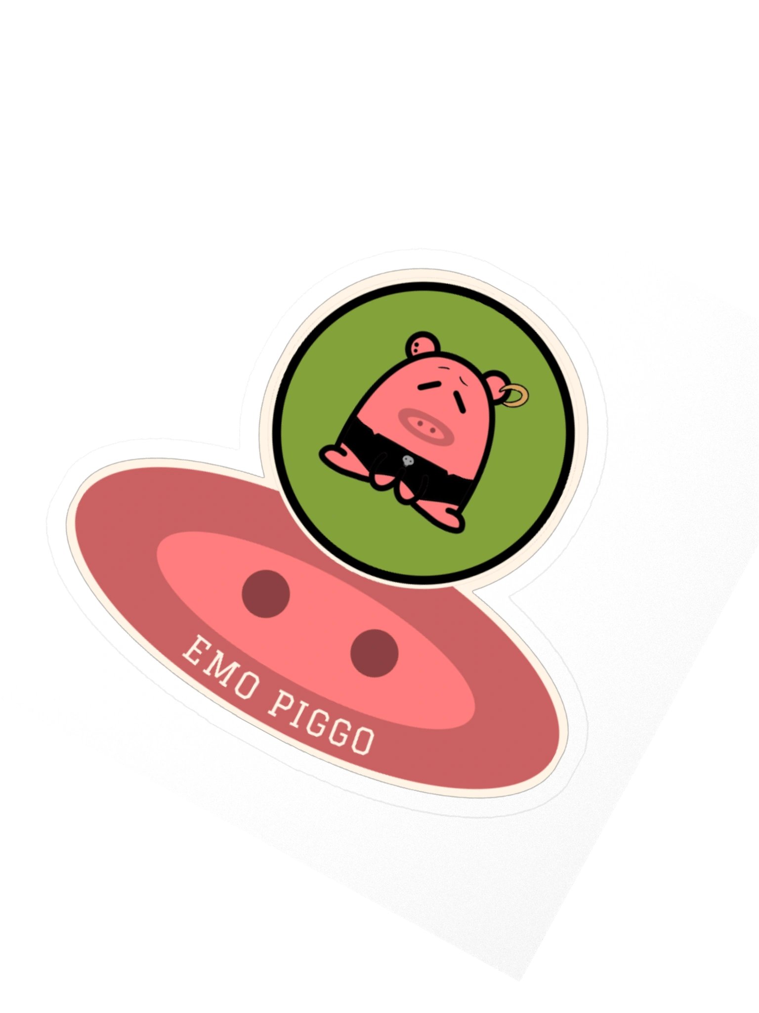 Emo Piggo Snout Sticker product image (6)