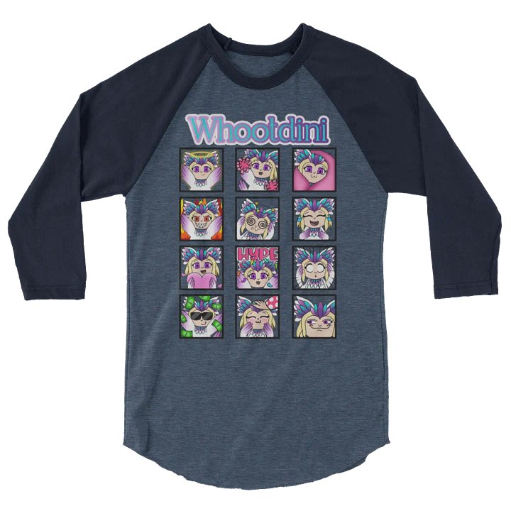 Whootdini Emote Baseball Tee product image (2)