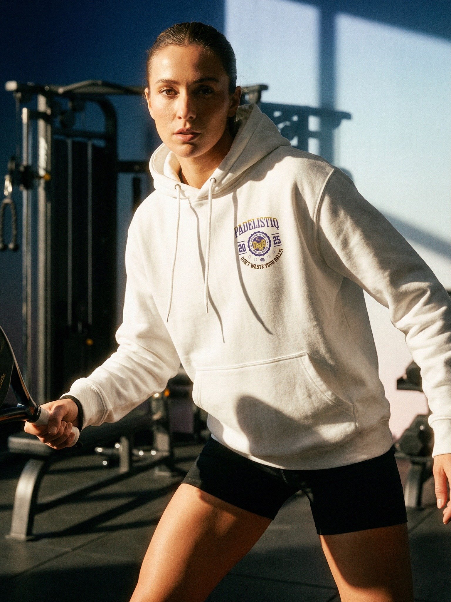 Dedicated to Play Bella Premium Sporty Hoodie EQALL® PADELISTIQ_Blue Multiprint product image (4)