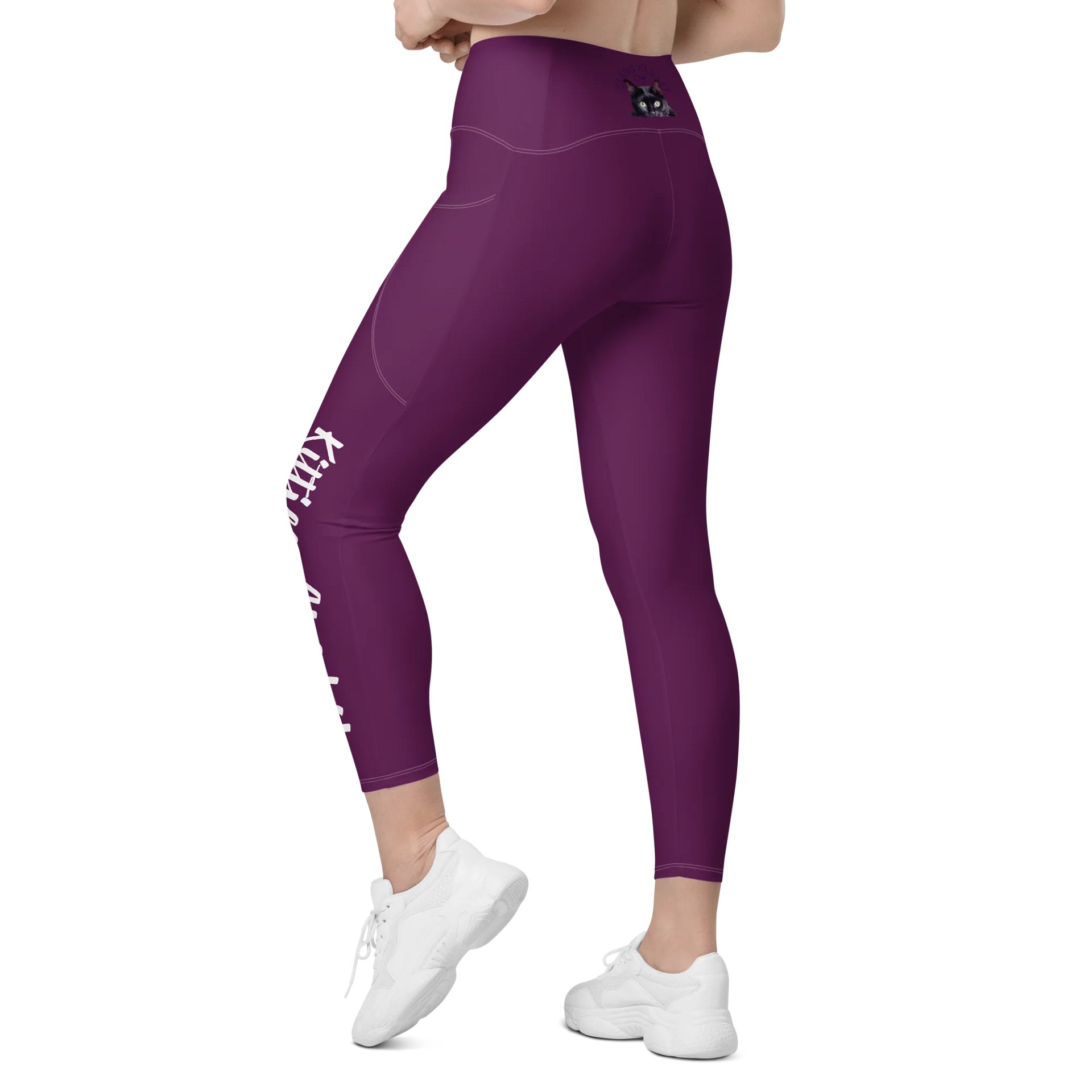 KITTIES ARE LOVE KITTIES ARE LIFE CROSSOVER LEGGING product image (7)