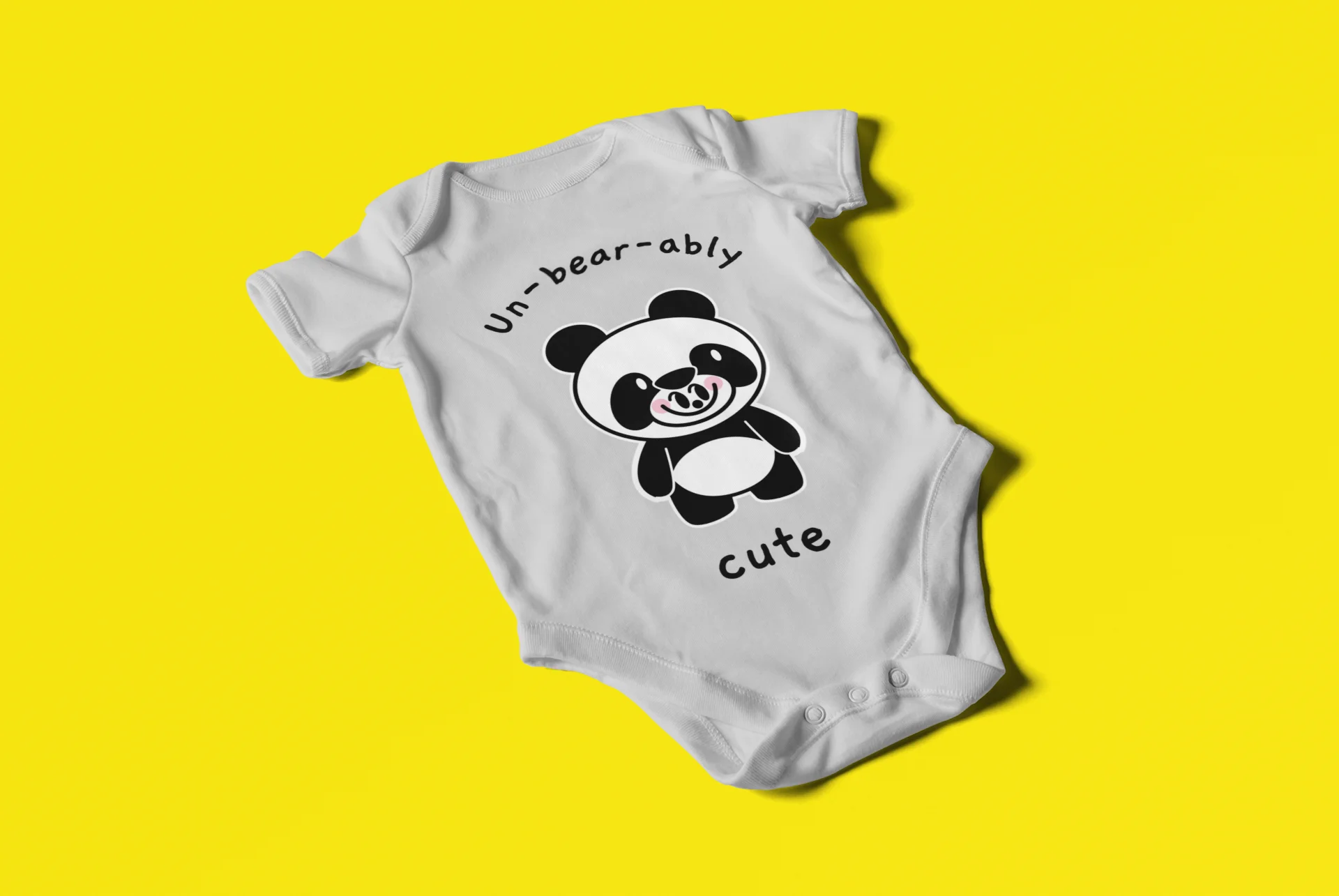 Playful Panda Baby Bodysuit product image (2)