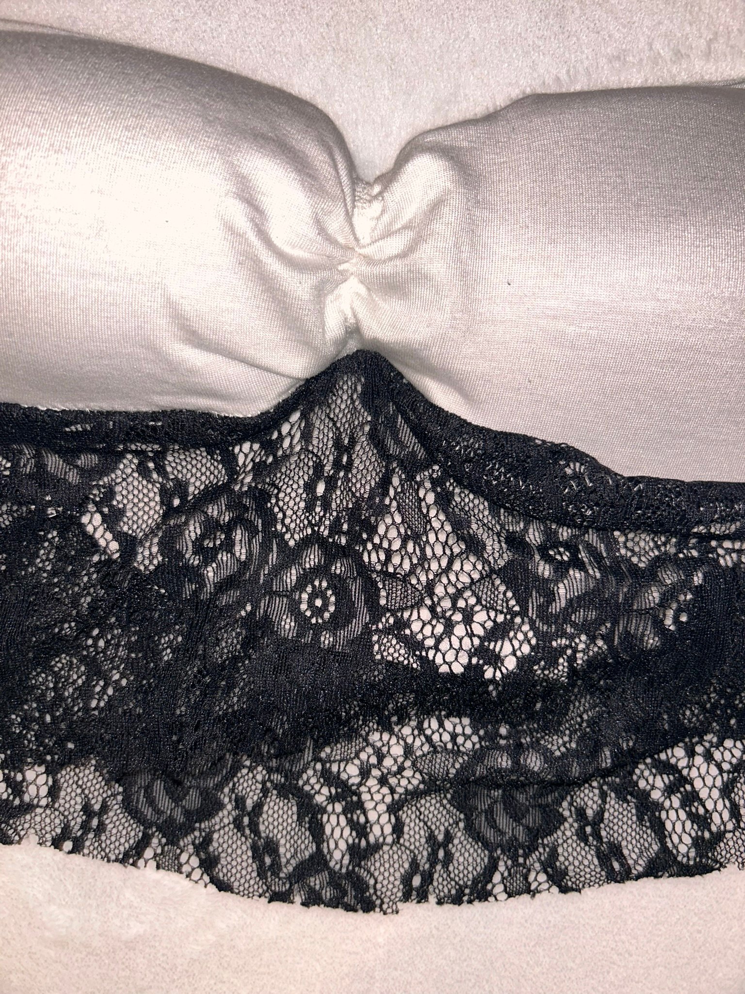 White tube top with lace bottom product image (2)