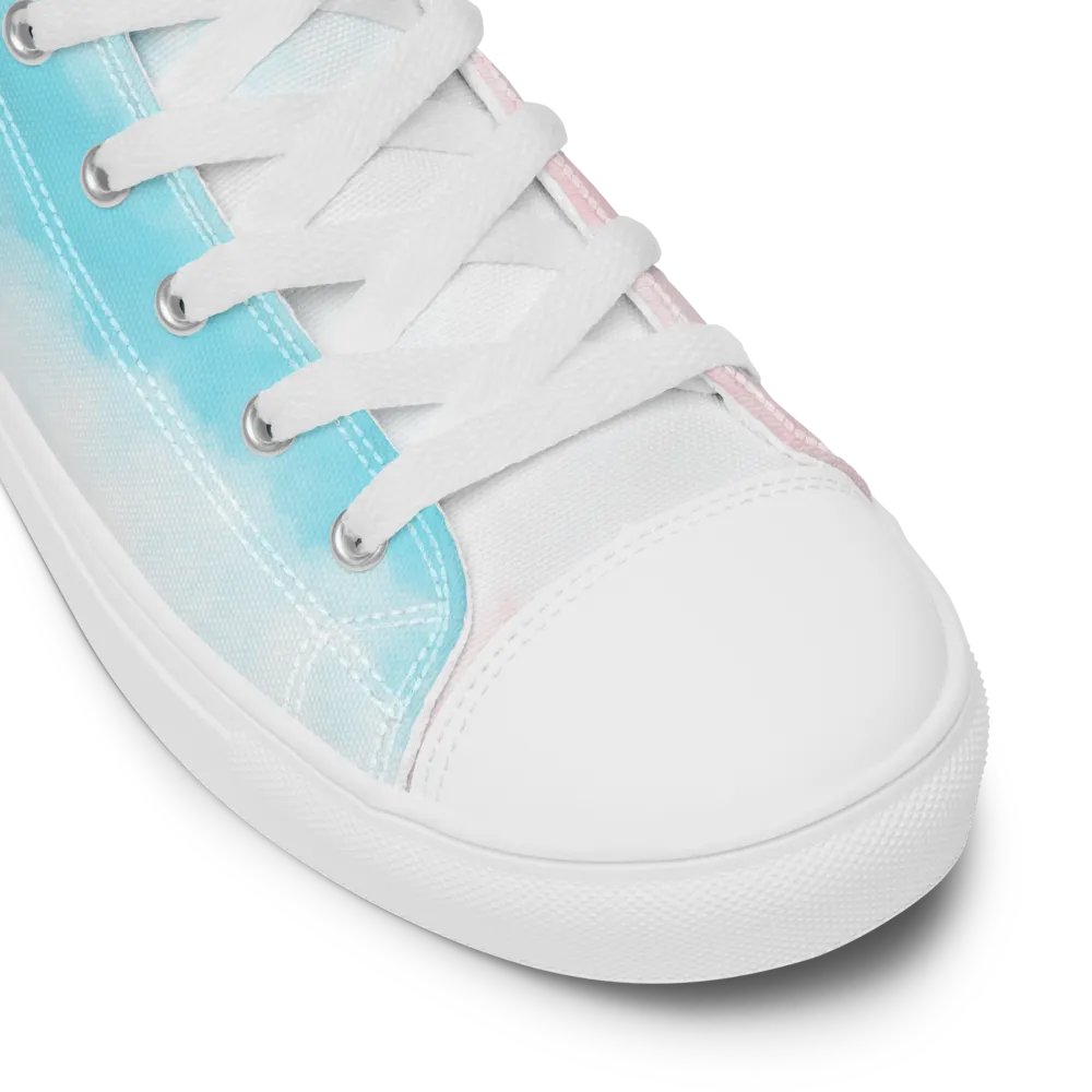 Woman's High-Top Sneakers (Cloudy Skies) product image (9)