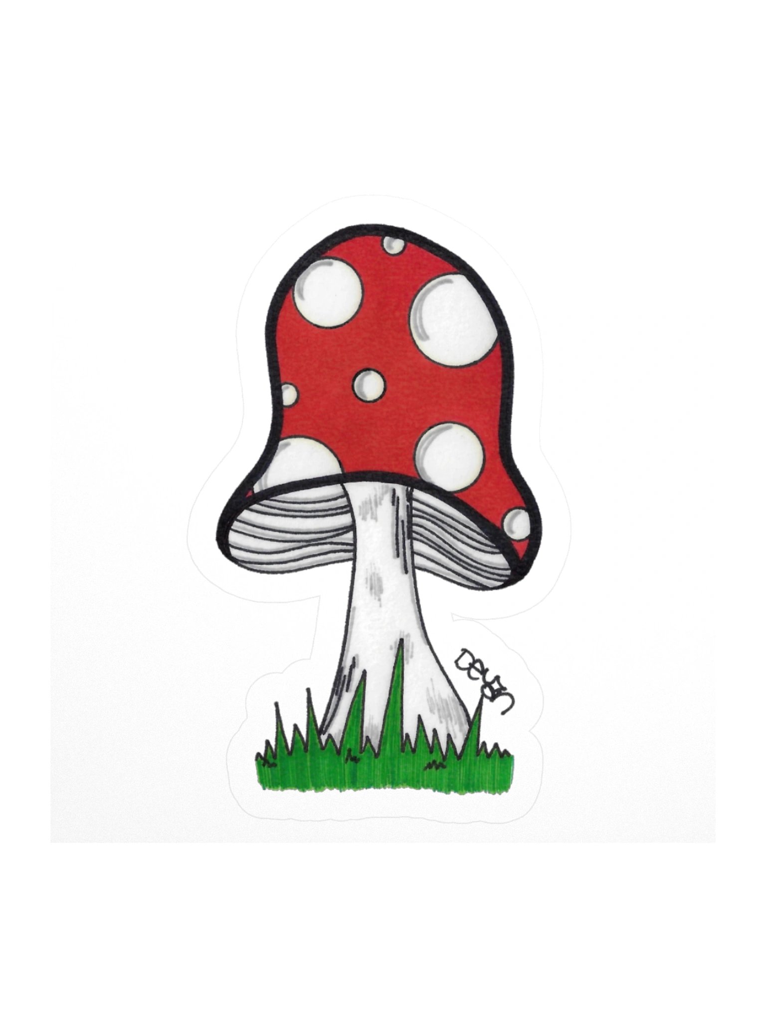 Big Red Mushroom Sticker product image (1)