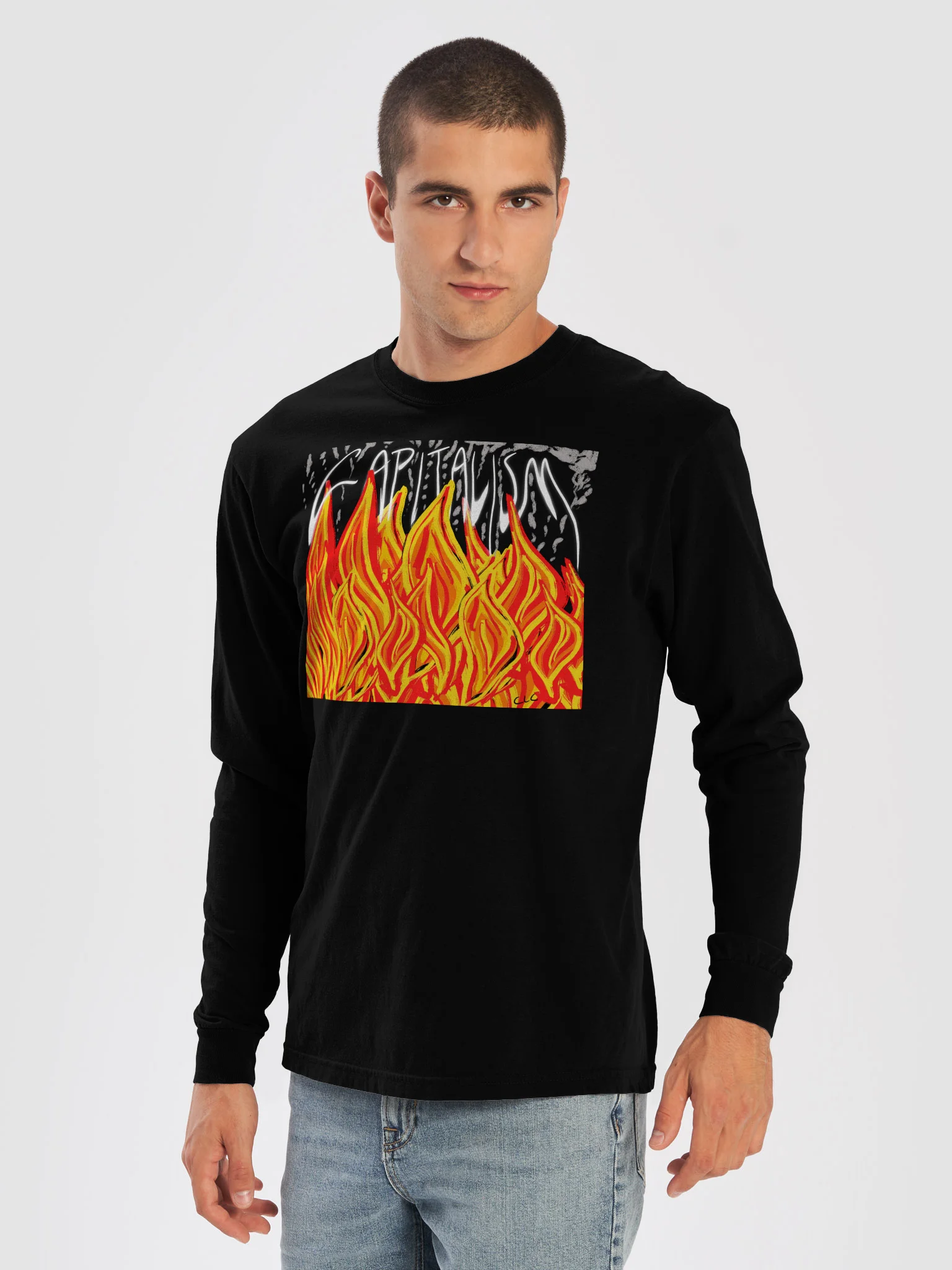 Burn Capitalism Down long sleeve tee product image (25)
