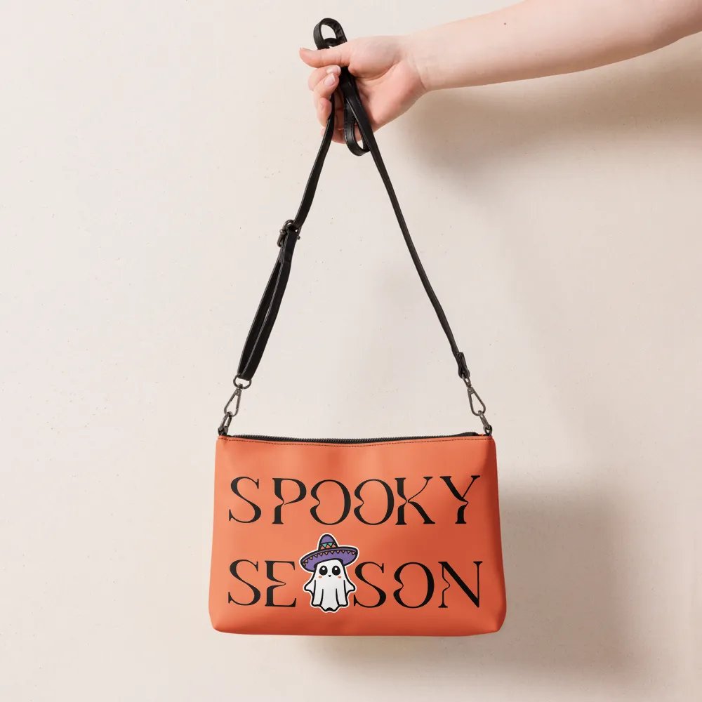 Spooky Season Sombrero Ghost Flip-Sided Faux Leather Crossbody Bag product image (7)