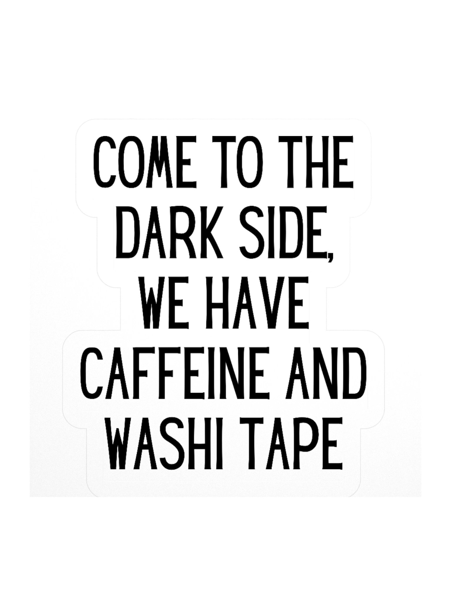 Come to the dark side sticker product image (1)