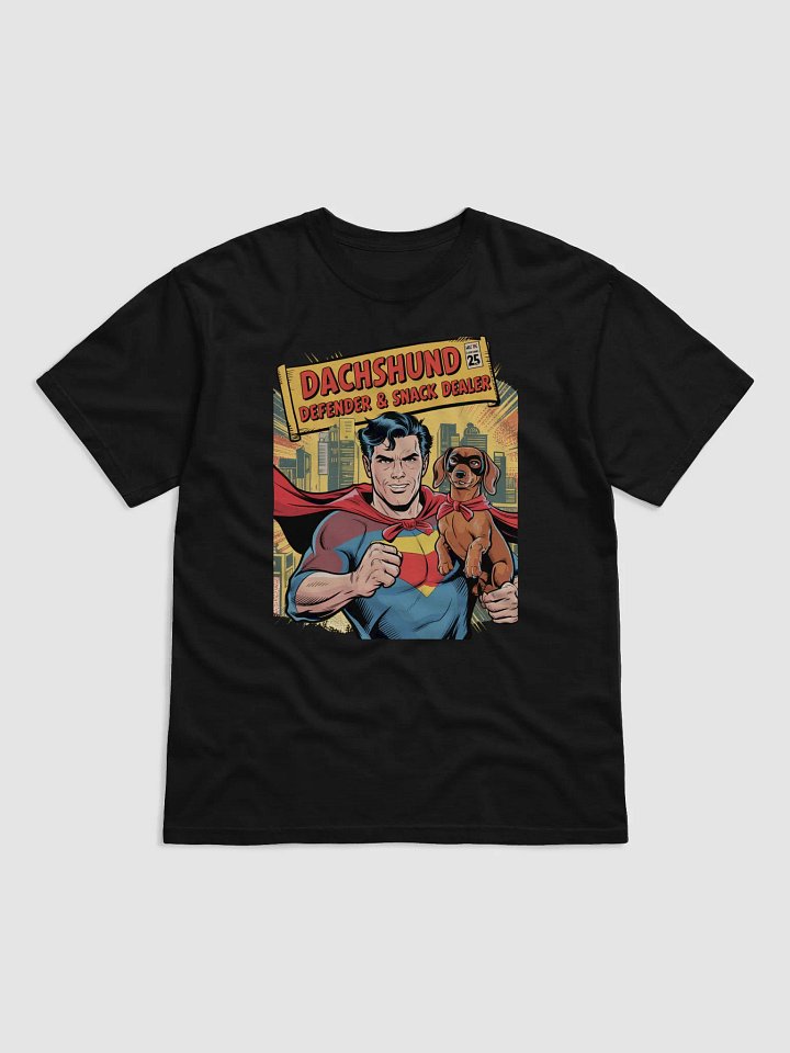 Dachshund Defender & Snack Dealer Superdad Tee product image (1)