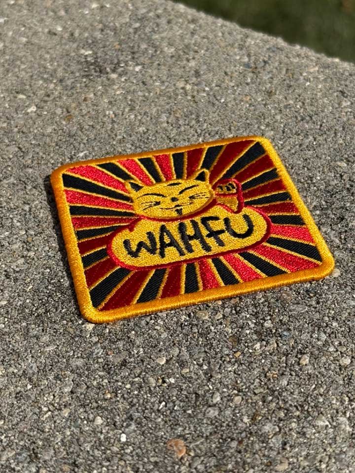 WAHFU Cat Logo Embroidered Patch - 3x3in product image (3)