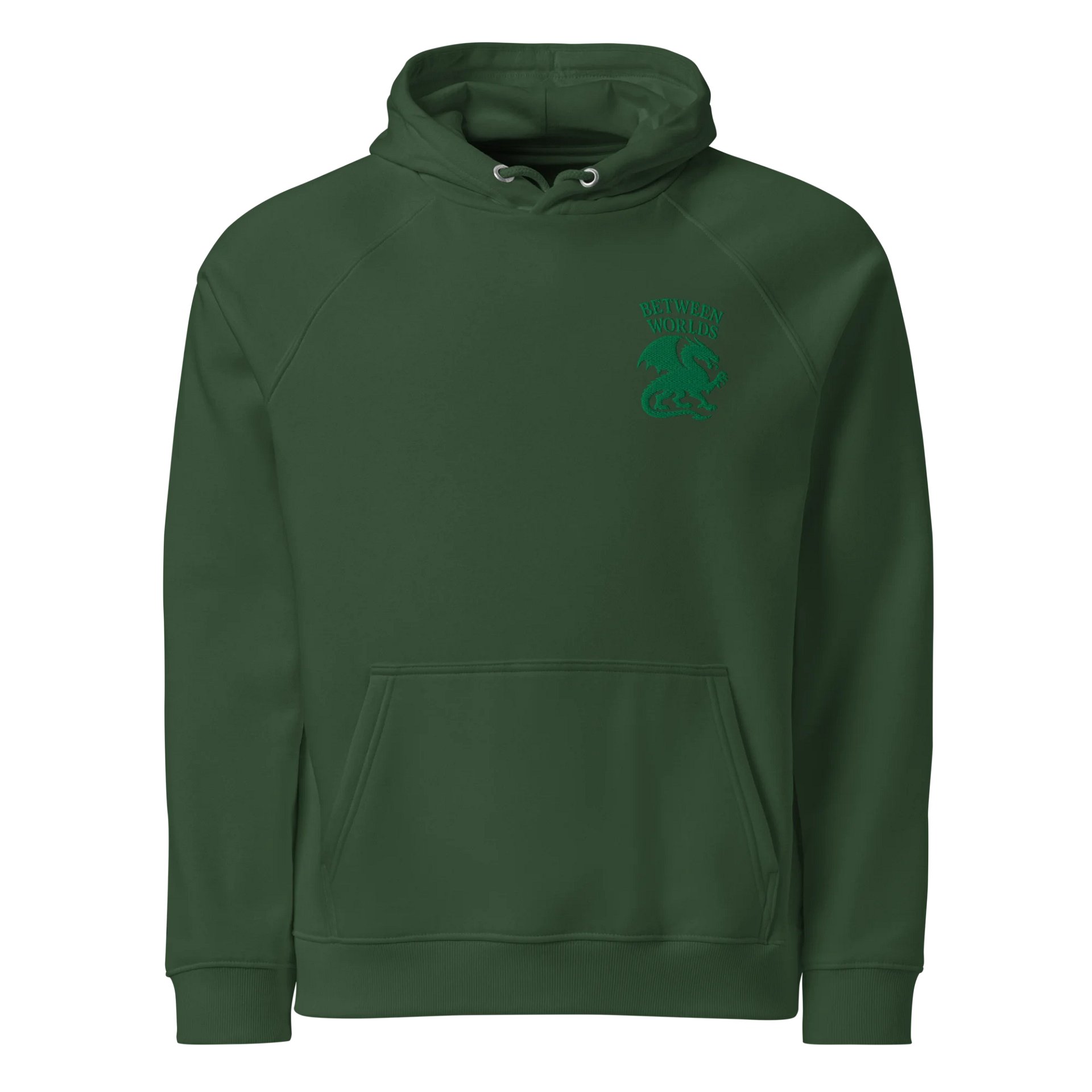 100% Cotton 🌿 Between Worlds – Green Dragon Pullover (Embroidered Edition) You walk through realms. This was stitched for you. product image (5)
