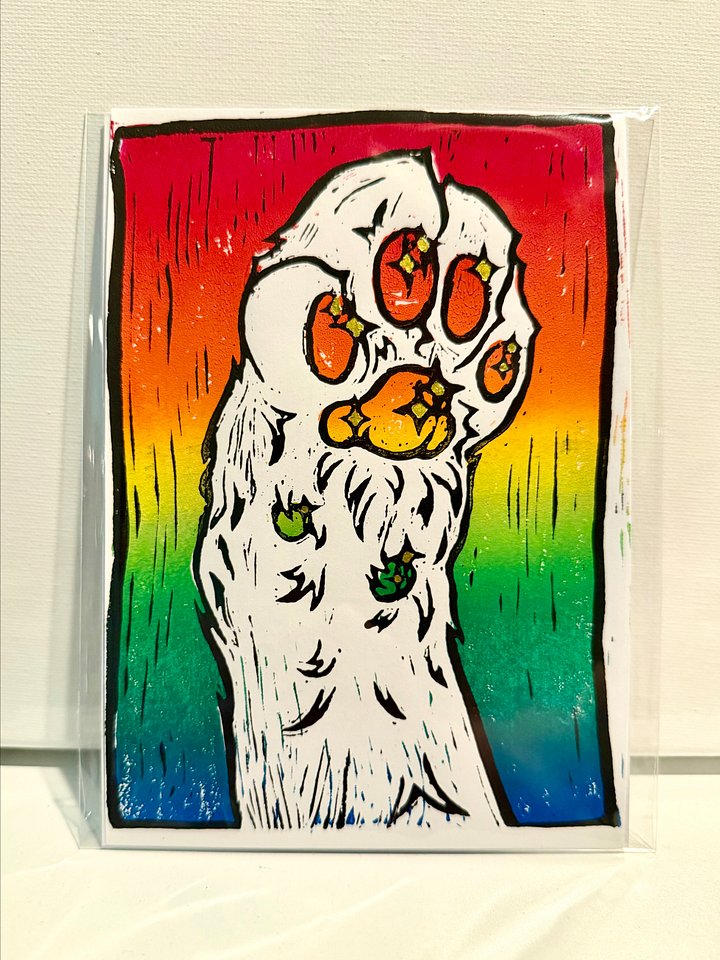 Pride Paws Linocut Prints product image (1)