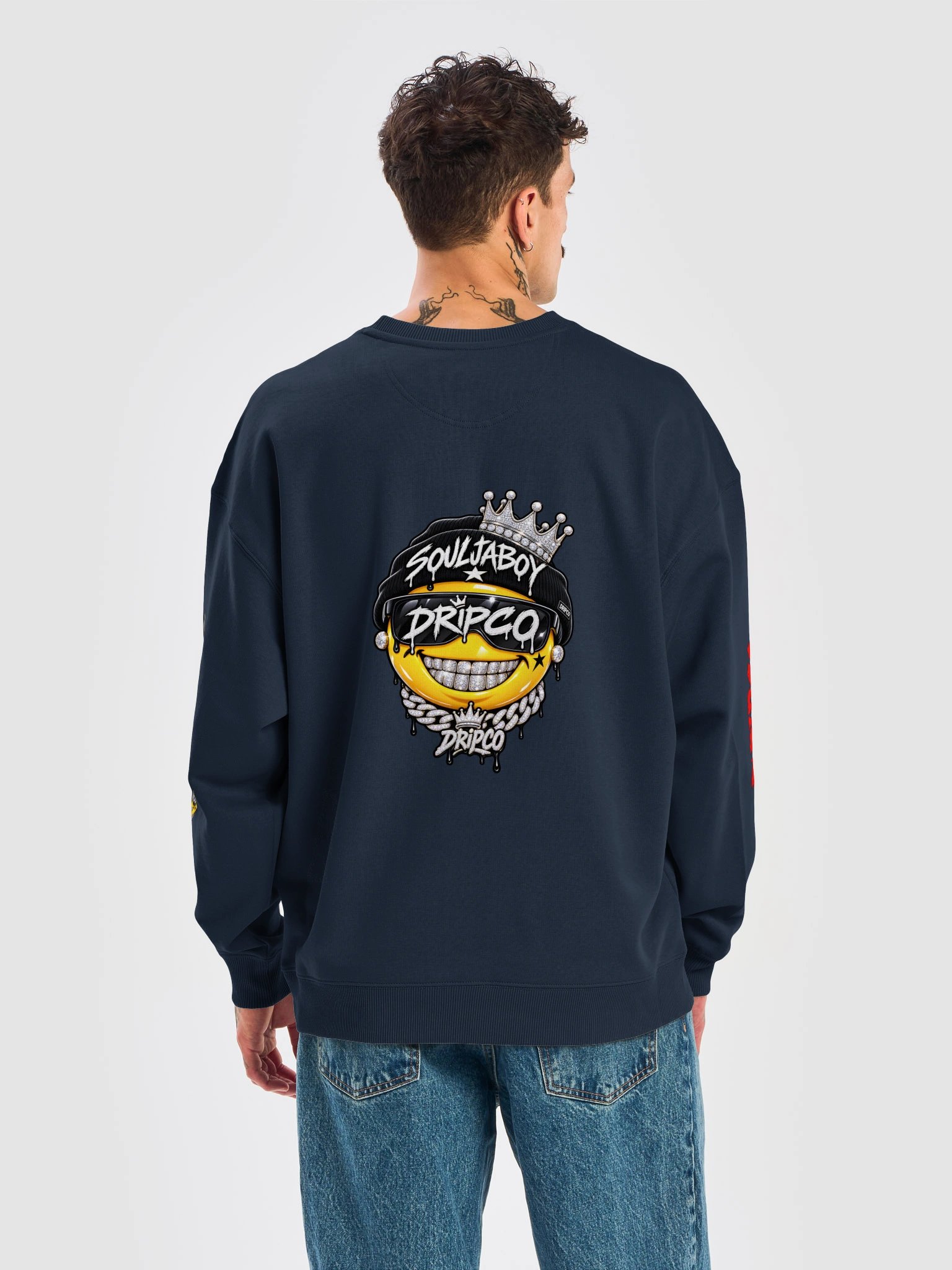 Dripco Crown Smiley Oversized Sweatshirt product image (4)