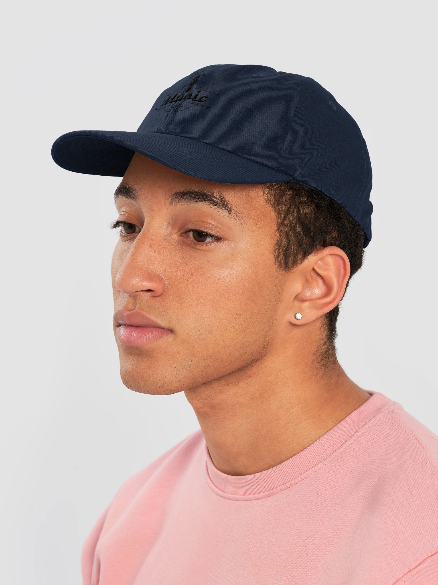Minimal Black Yupoong Dad Hat by Joshua Clark product image (62)