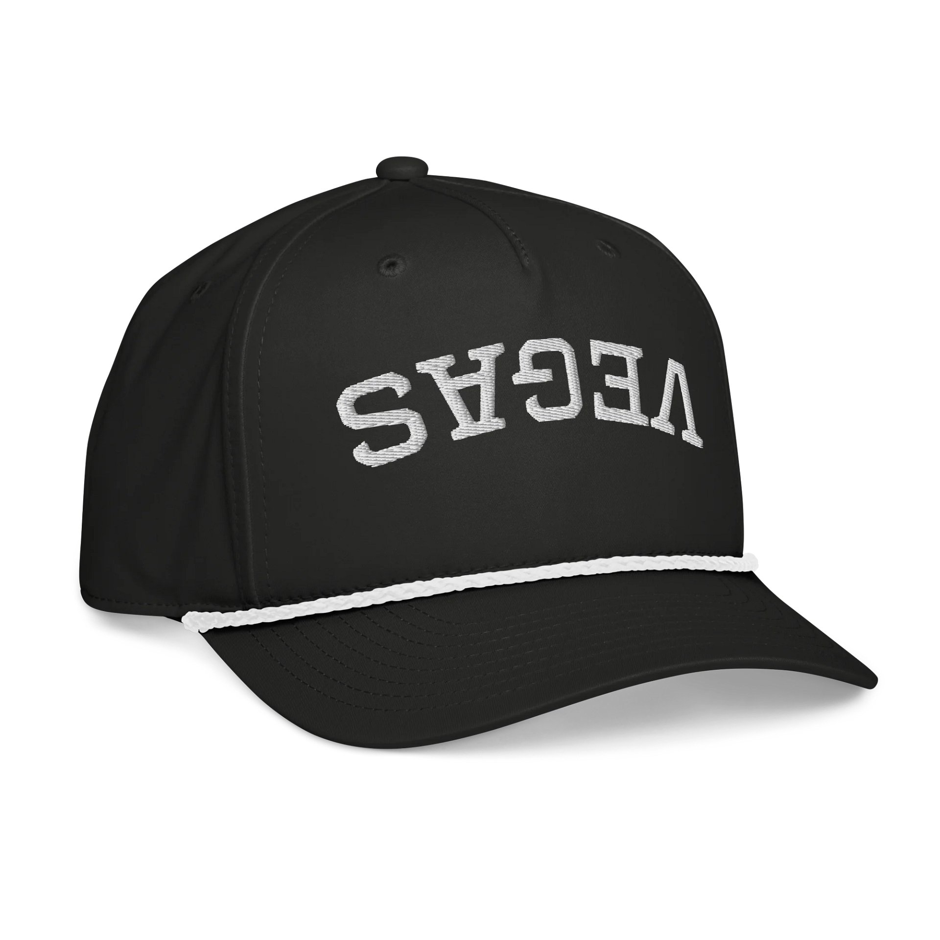 UPSIDE DOWN ROPE HAT - VEGAS - BLACK product image (4)