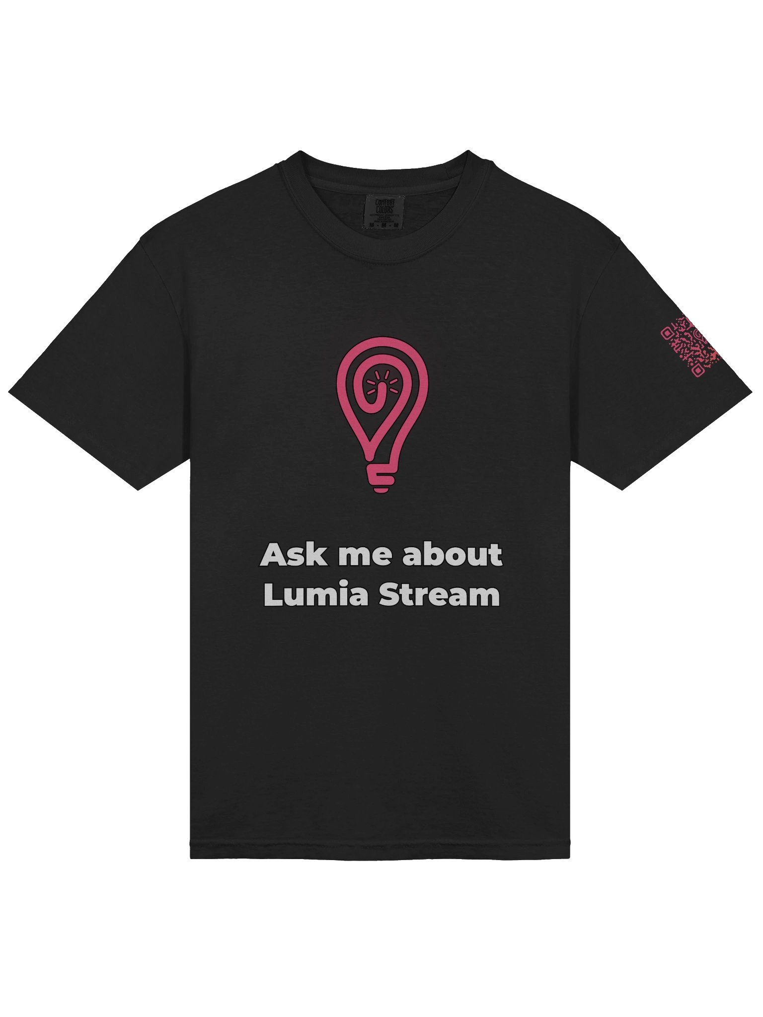 Ask me about Lumia Stream shirt with qrcode product image (5)
