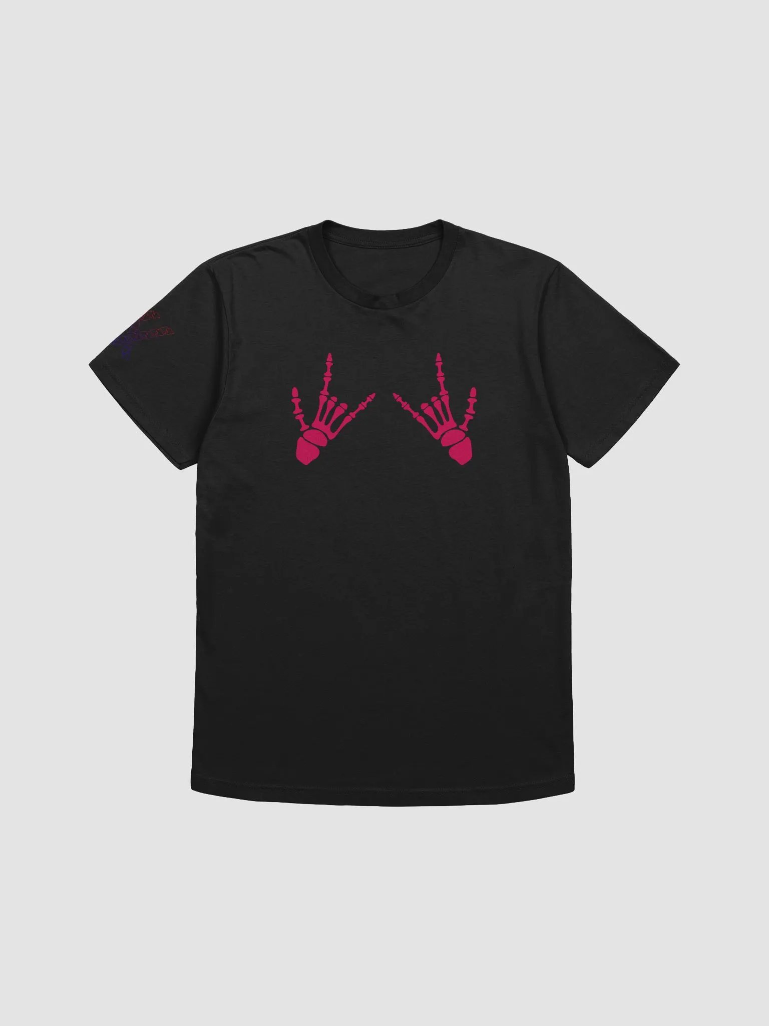 [Pink] Bone Hands Let's Go Supersoft T-Shirt product image (1)