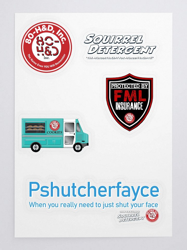 80 H&D Inc Sticker Sheet product image (1)