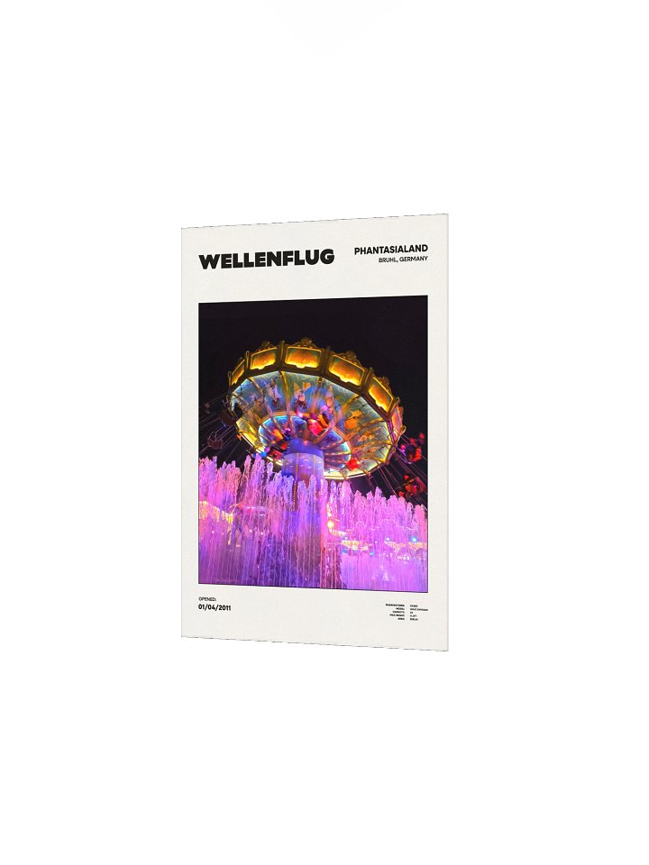 Phantasialand Wellenflug Premium Poster product image (2)