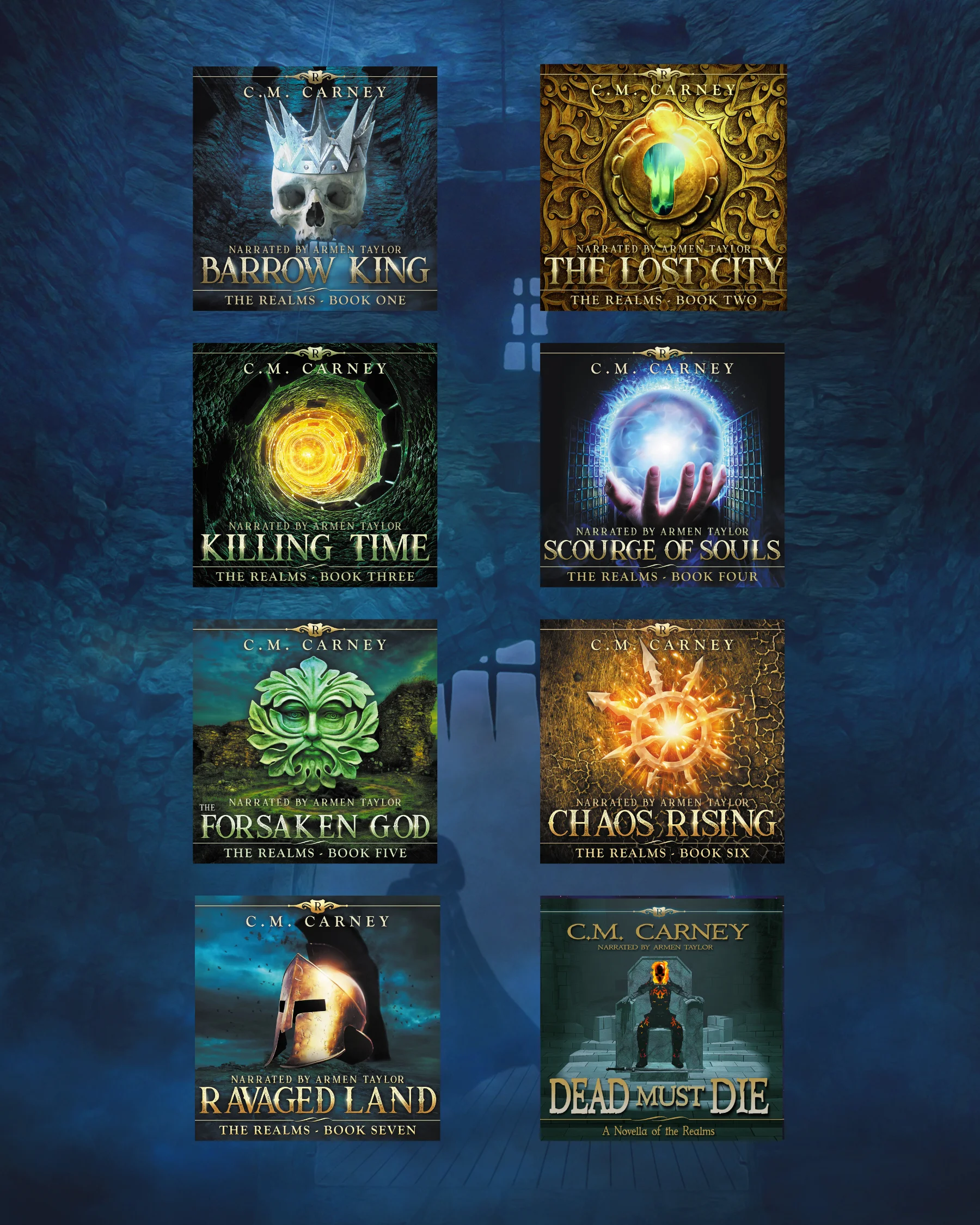 The Realms Books 1-7 + Bonus Novella (Audiobook Bundle) product image (1)