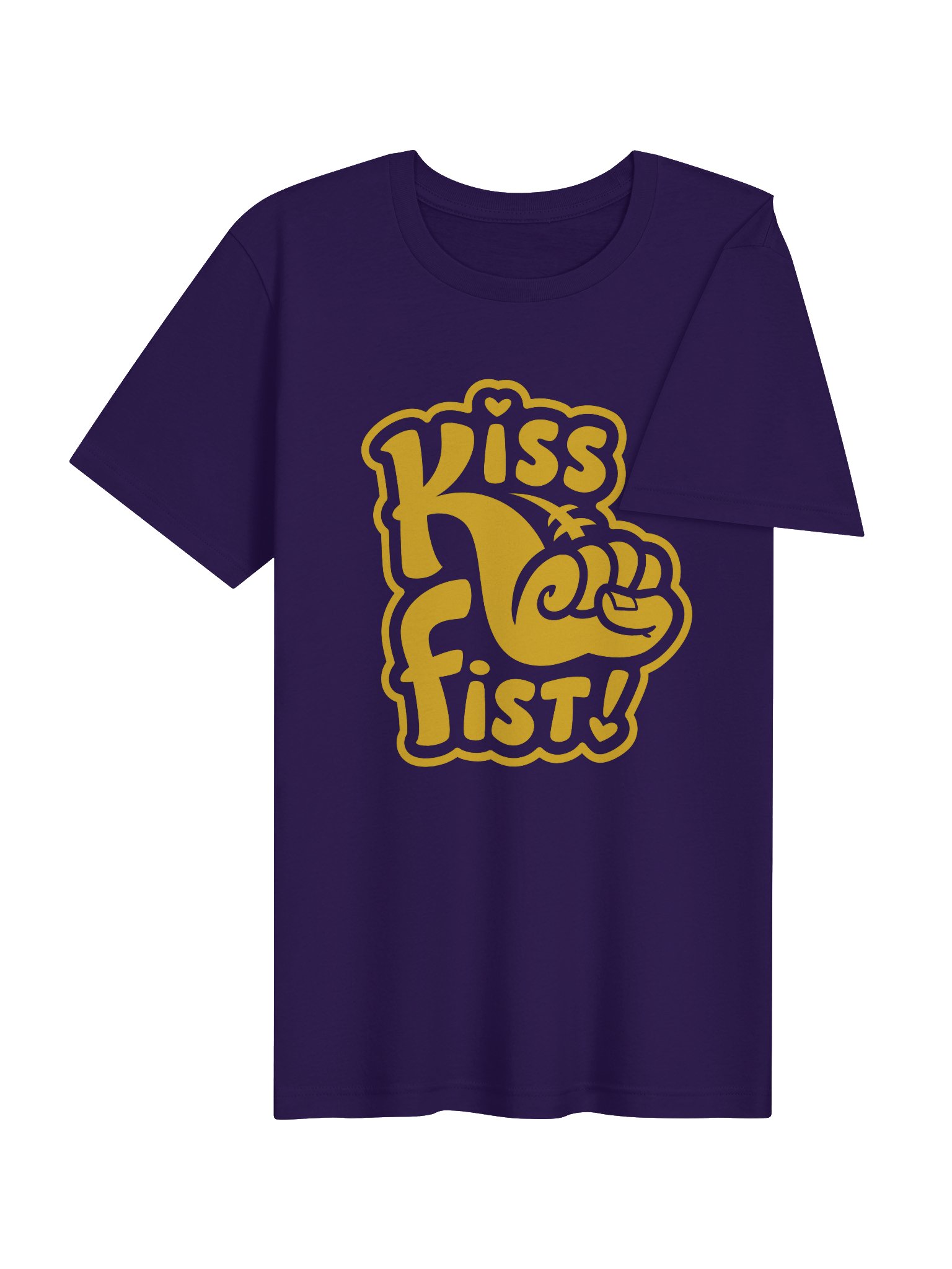 Kiss Fist Yellow Graphic Tee product image (4)