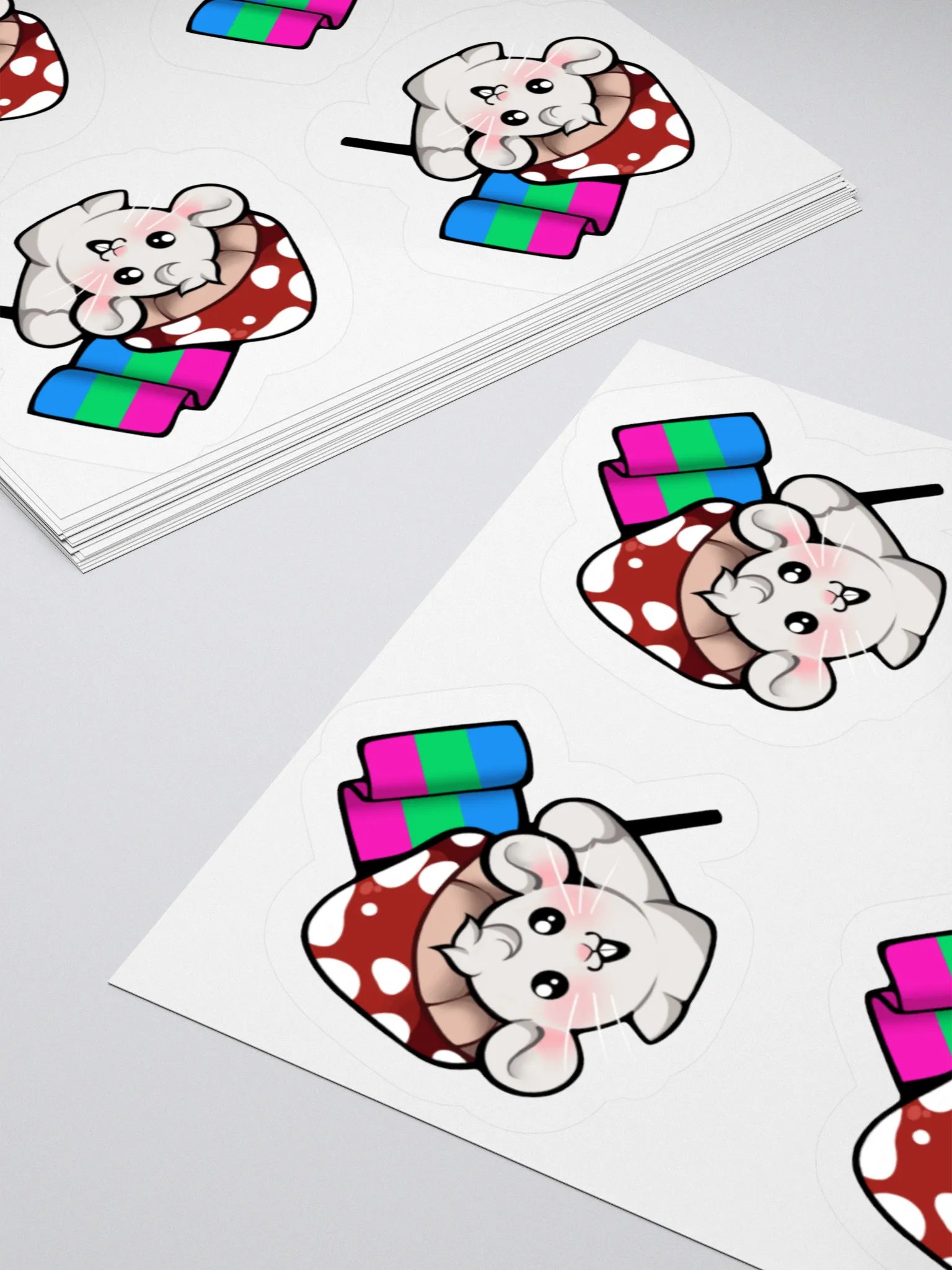 Polysexual Pride Flag Stickers product image (4)