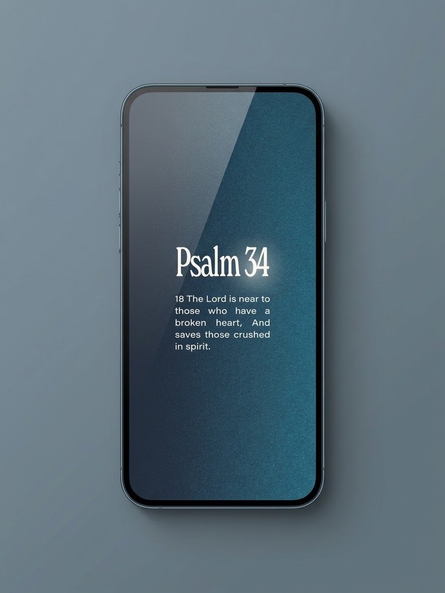 Psalm 34:18 | Phone Lockscreen product image (1)