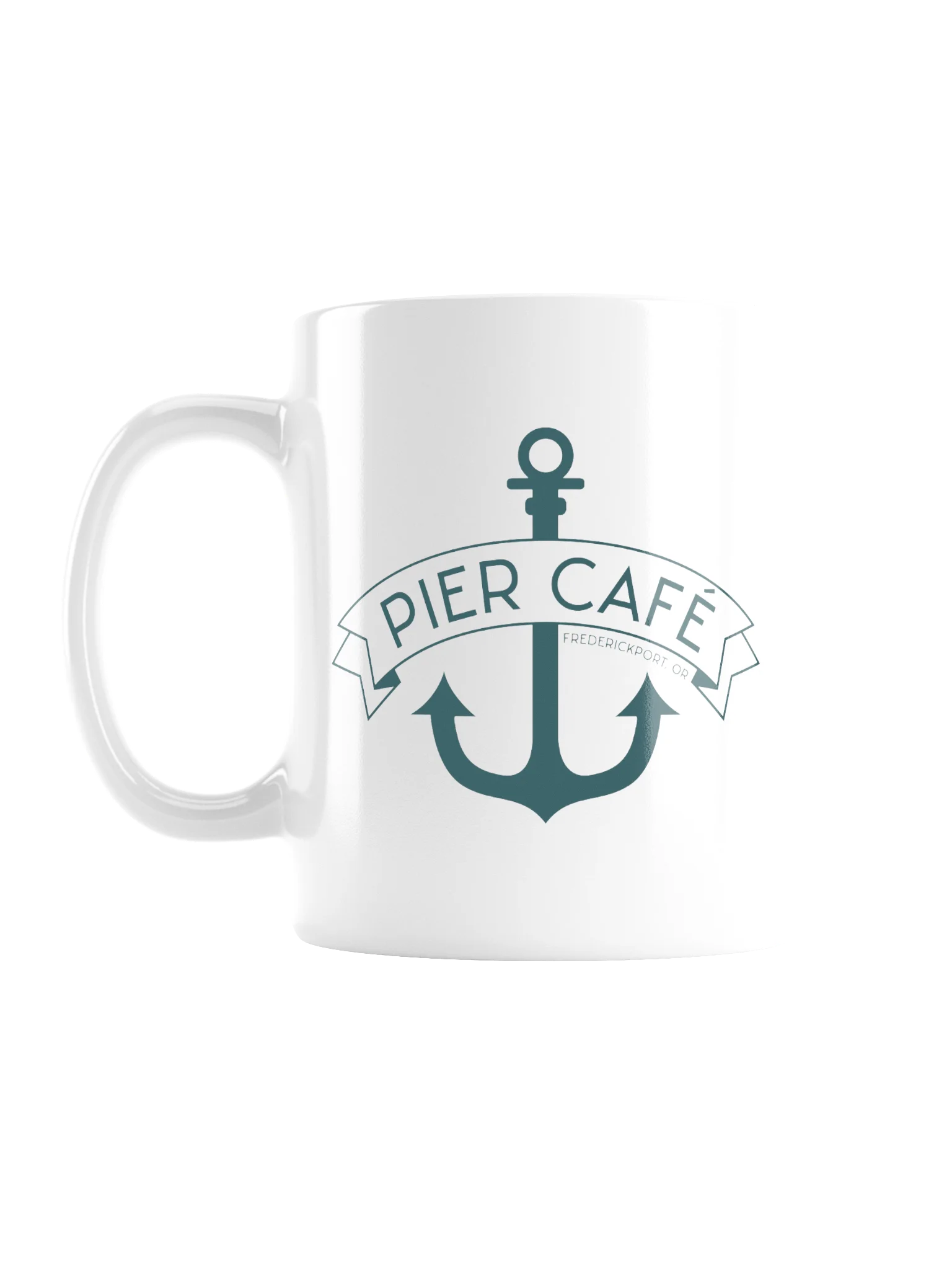 Pier Café Teal Coffee Mug product image (1)