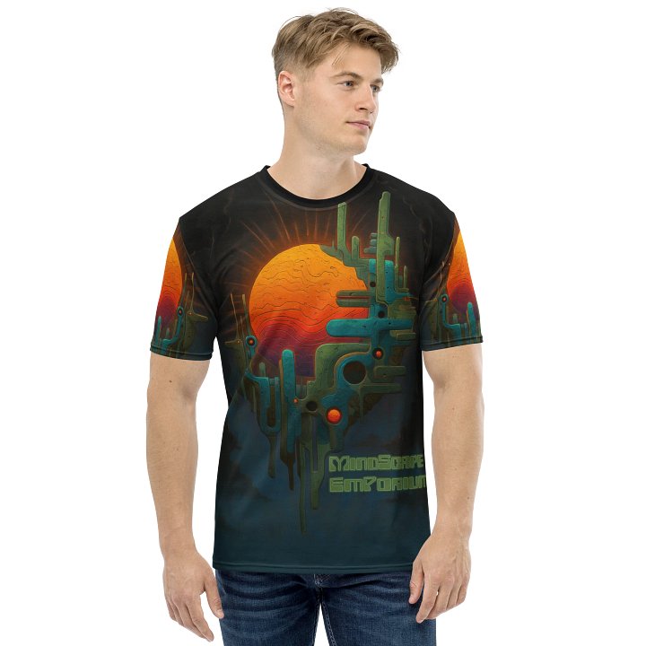 Galactic Sunset Circuitry Tee – MindScape Emporium Edition product image (1)