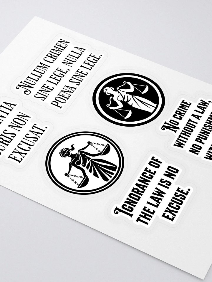 Latin Saying About Law Stickers product image (2)