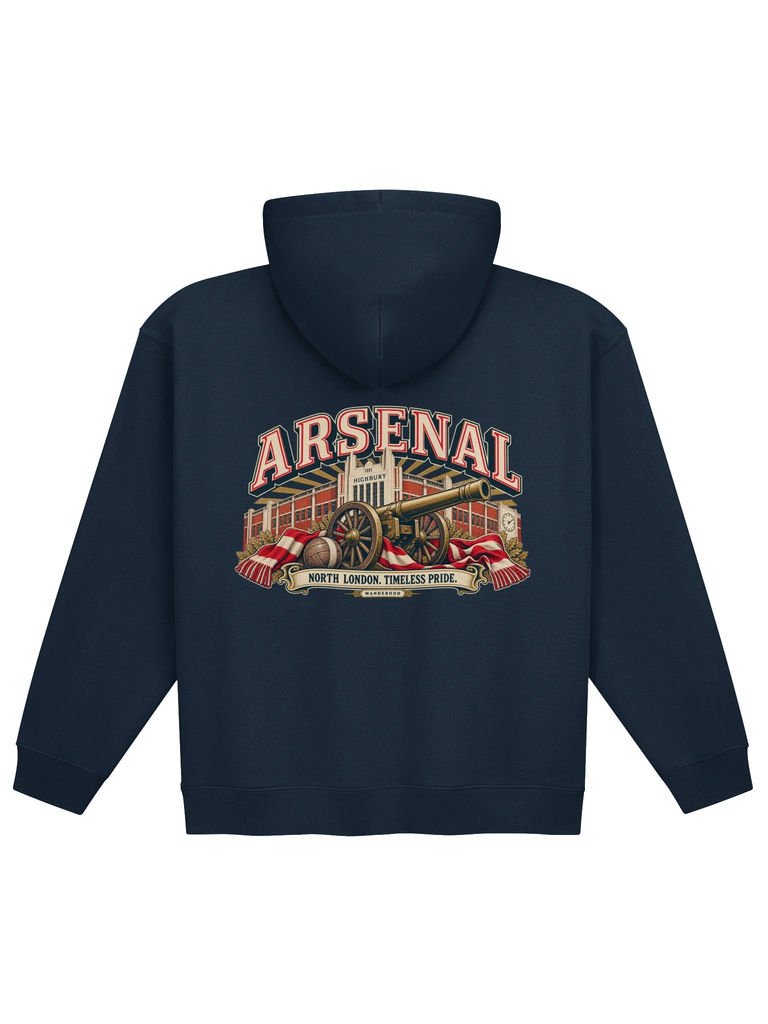 Arsenal Highbury Retro Football Hoodie | WanderOdd product image (15)