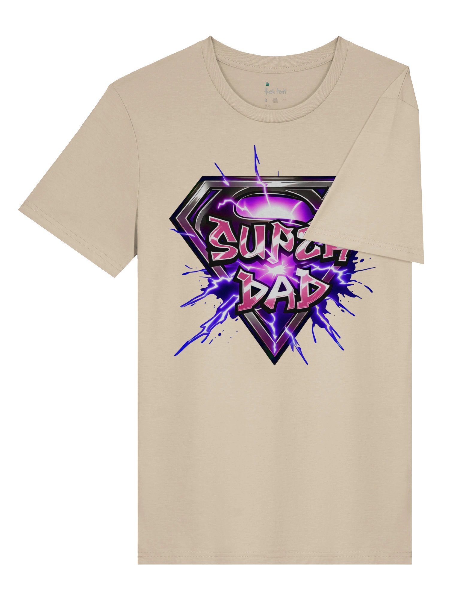 Super Girl Dad Lightning Shield Tee product image (4)