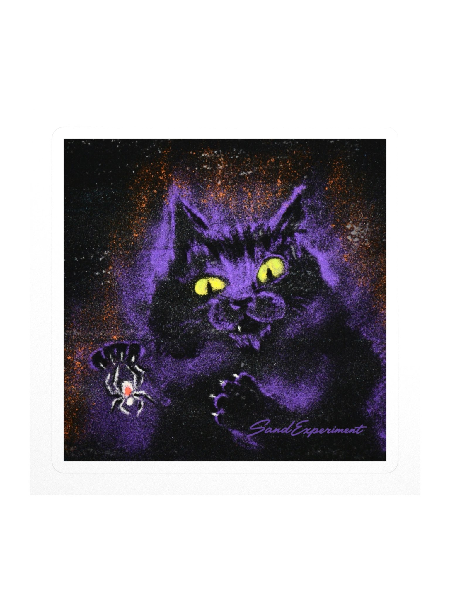 Purple Cat Sticker product image (1)