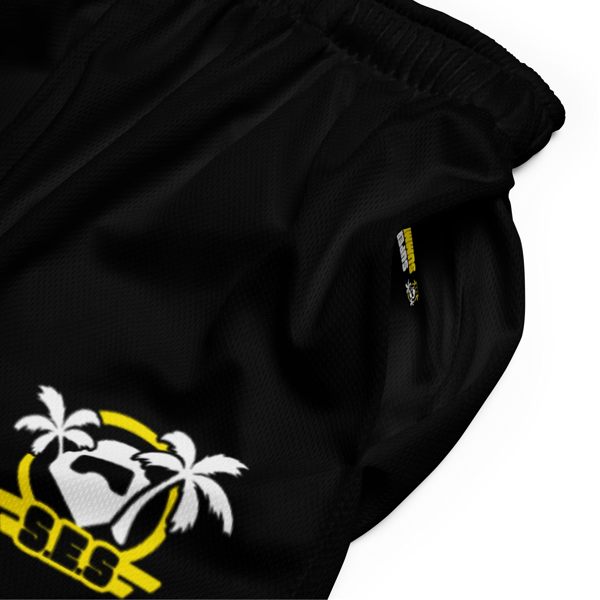 S.E.S Super Summer 26 - Yellow Logo Mesh Shorts product image (5)