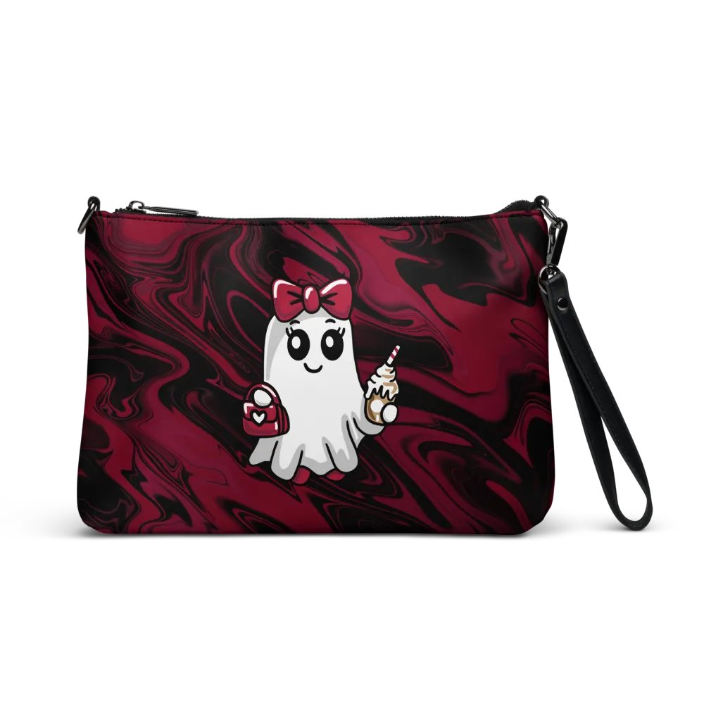 Stylish Ghost Flip-Sided Faux Leather Crossbody Bag product image (1)