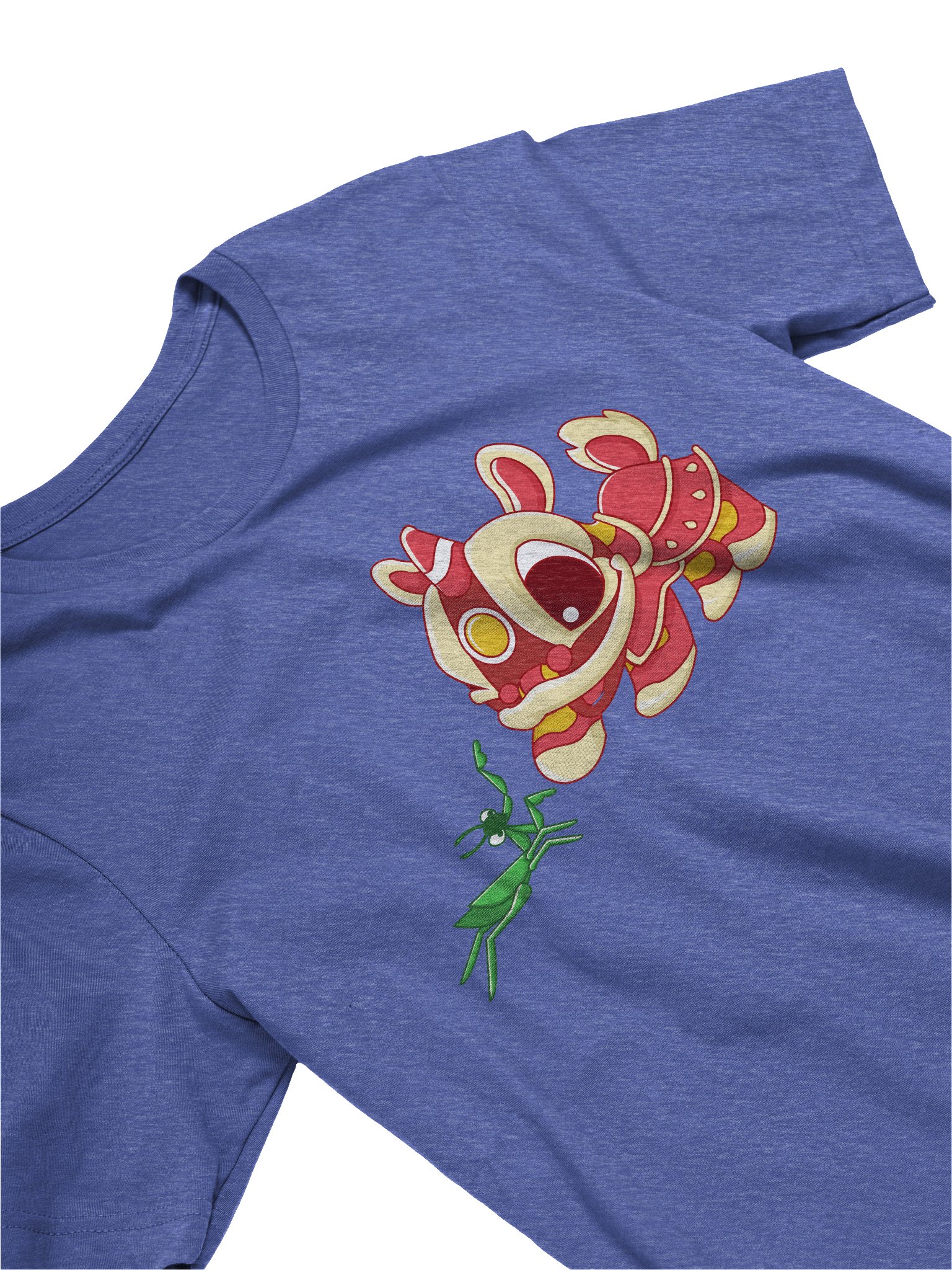 Mantis Meets Lion Heather Tee - Cotton Blend product image (15)