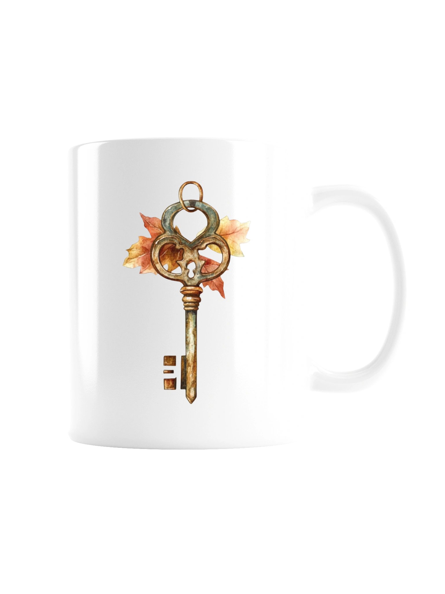 Antique Brass Key Mug — The Quiet Parlor Collection product image (4)