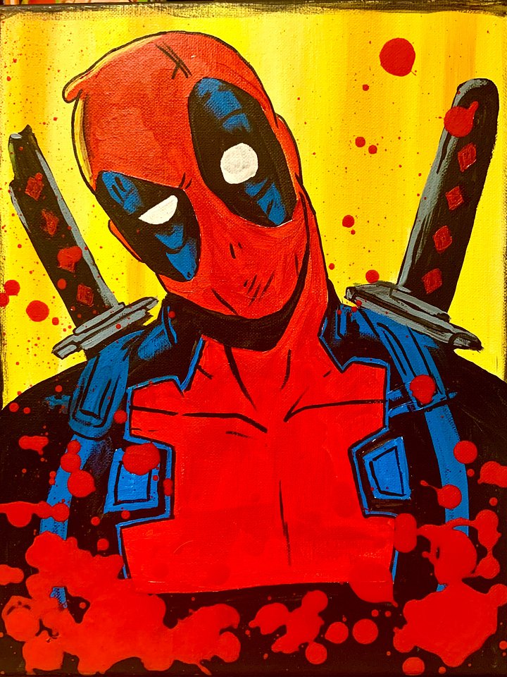 Canvas Print DeadpoolHead-cocked product image (1)